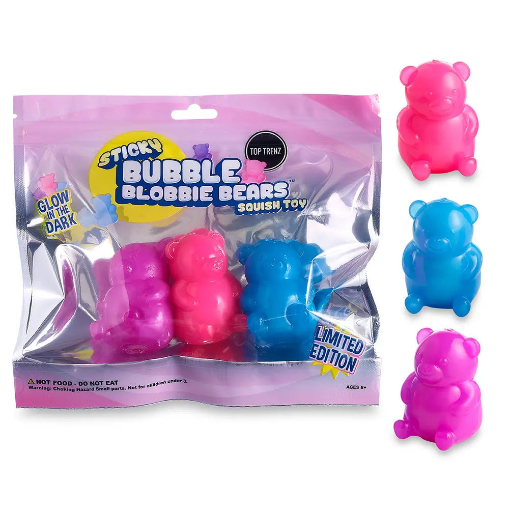 Sticky Bubble Blobbies Gummy Bears - Chewy Candy Snacks for Kids & Adults - Perfect for Birthday Parties, Movie Nights & Road Trips
