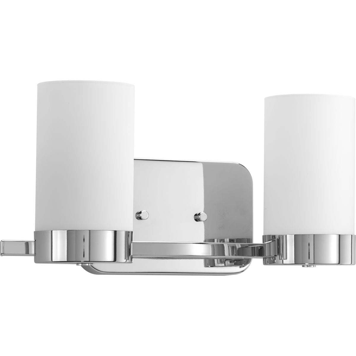 Elevate Collection Two Light Bath & Vanity Light Fixture - Modern Brushed Nickel Bathroom Sconce for Vanity Mirror Lighting, Perfect for Bathroom, Powder Room, or Dressing Area