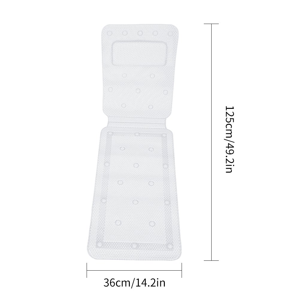 Premium Bath Pillow - Full Body Spa Bath Mat Cushion with Soft Quilted Design & Breathable Material for Relaxing Soak | Perfect for Bathtub, Jacuzzi, Home Spa & Self-Care Moments