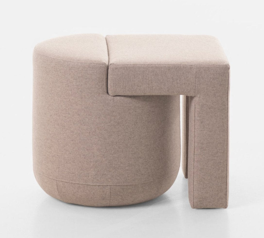 Oitoproducts Fossil Pouf - Stylish and Comfortable Footrest Ottoman for Living Room, Bedroom, or Office - Perfect for Relaxing, Reading, and Decor