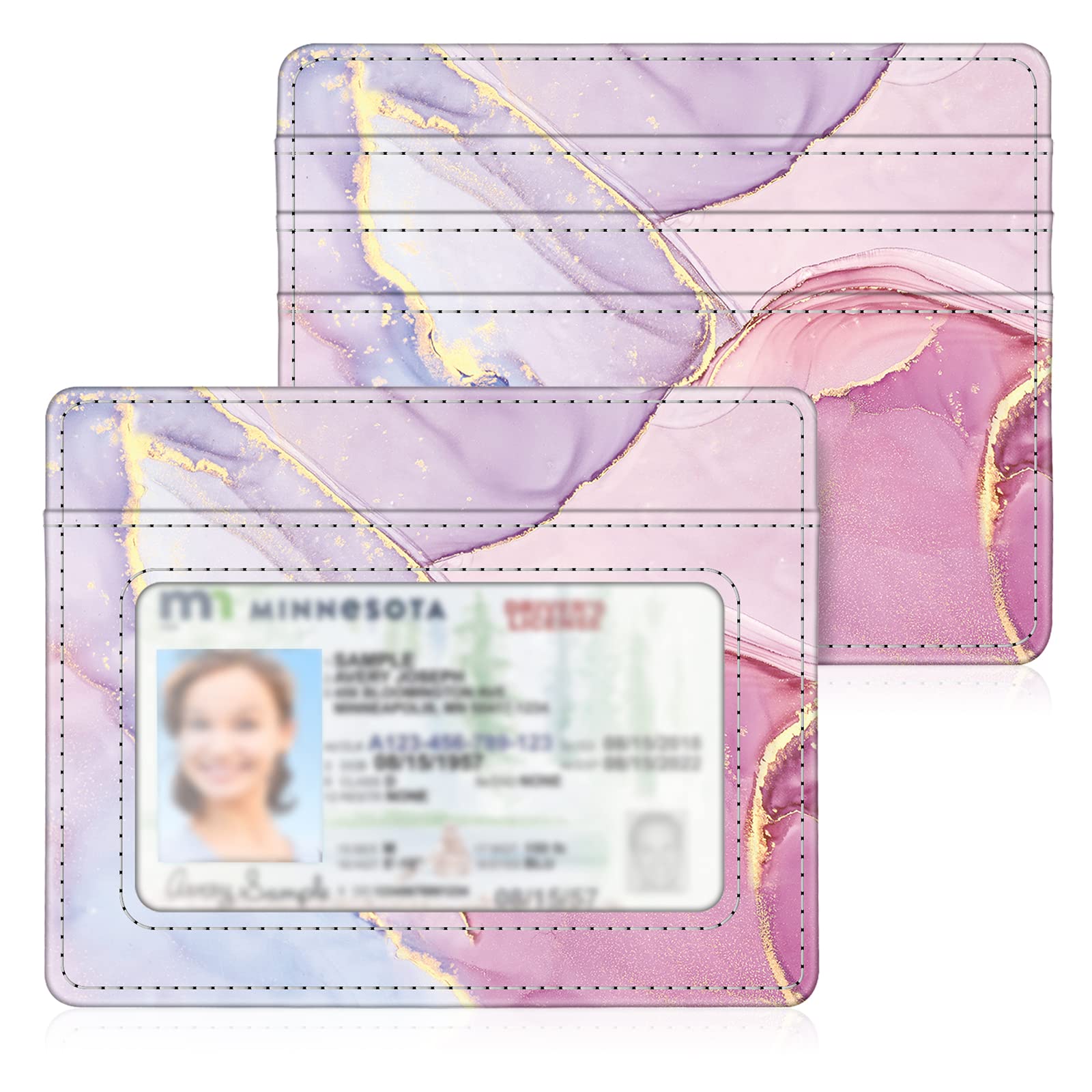 Fintie Slim RFID Wallet for Men & Women - Marble Card Holder for Daily Use