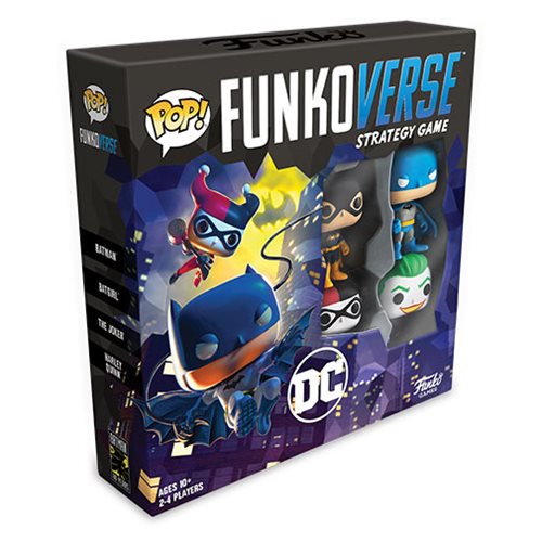 DC Comics Pop! Funkoverse Strategy Game Base Set - 100+ Collectible Figures, Funko Pop Board Game for 2-4 Players | Perfect for Family Game Night & Superhero Fans