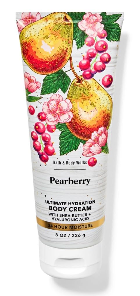 Ultimate Hydration Body Cream for Dry Skin - Pearberry Scented Moisturizing Lotion (8 Fl Oz) | Deeply Nourishing & Fast Absorbing | Perfect for Summer, Post-Shower & Daily Skincare Routine