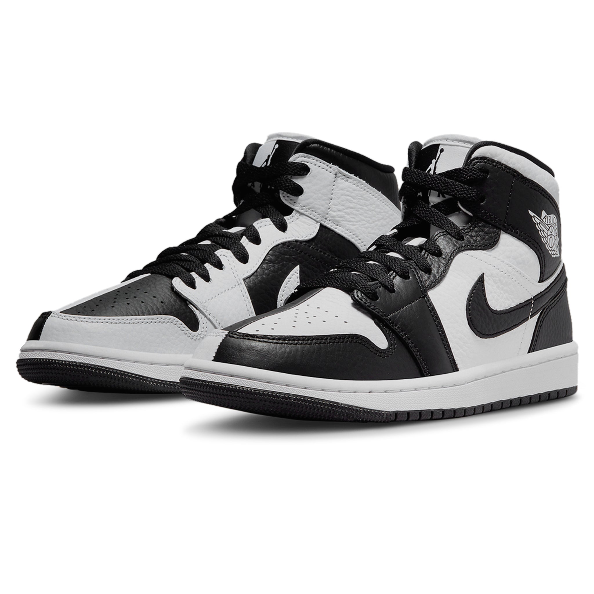 Air Jordan 1 Mid Split Black White Women's Basketball Shoes - Stylish Sneakers for Casual Wear, Gym & Street Fashion