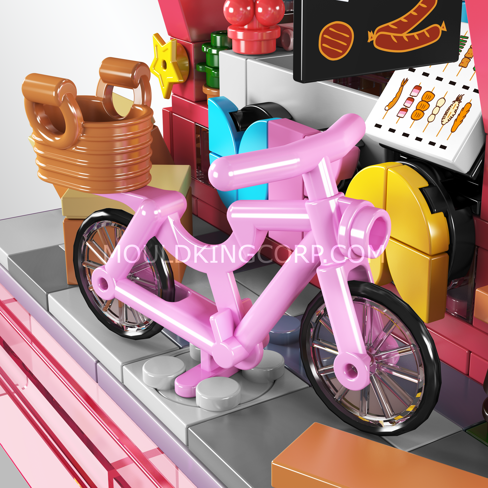 Mould King 24039 Gourmet Food Shop Building Blocks Set - 394 Pieces Creative Toy for Kids & Adults | Perfect for Birthday Gifts, Home Decoration & Educational Play