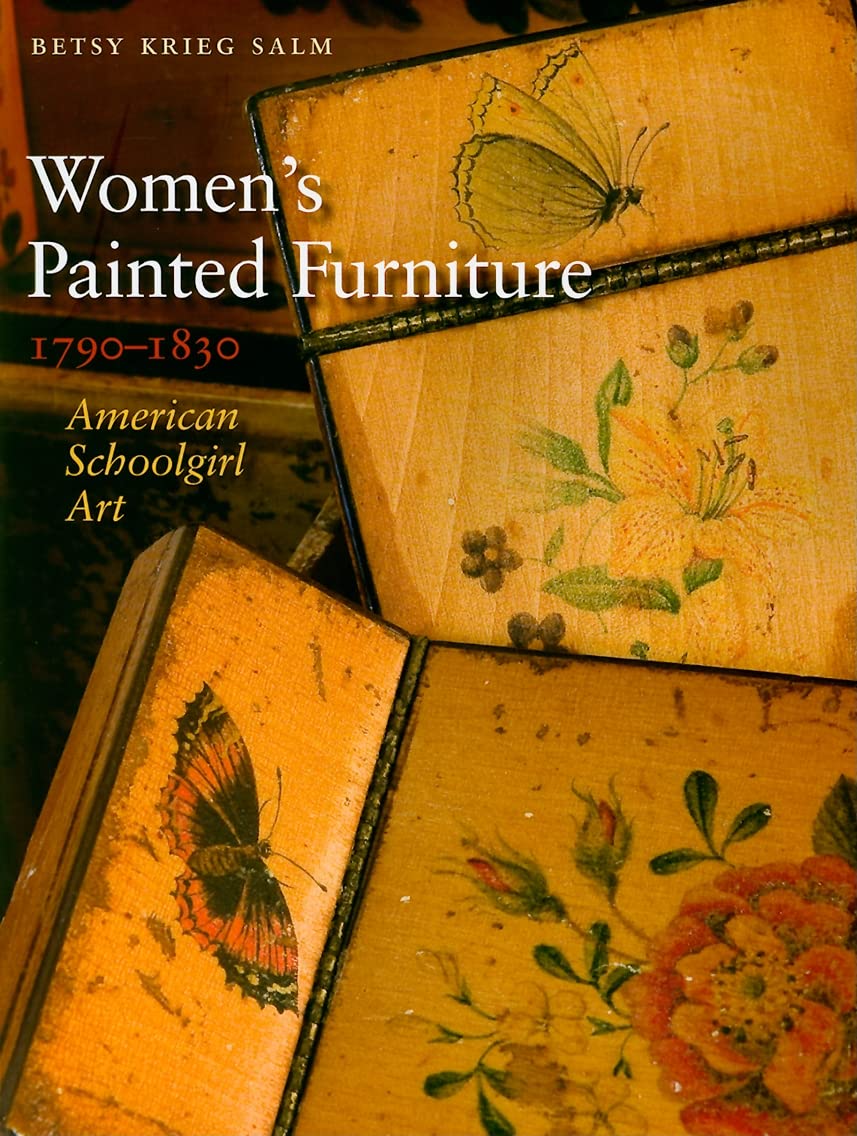 Antique American Schoolgirl Painted Furniture for Women 1790-1830 - Vintage Home Decor & Collectible Folk Art for Bedroom, Living Room & Study
