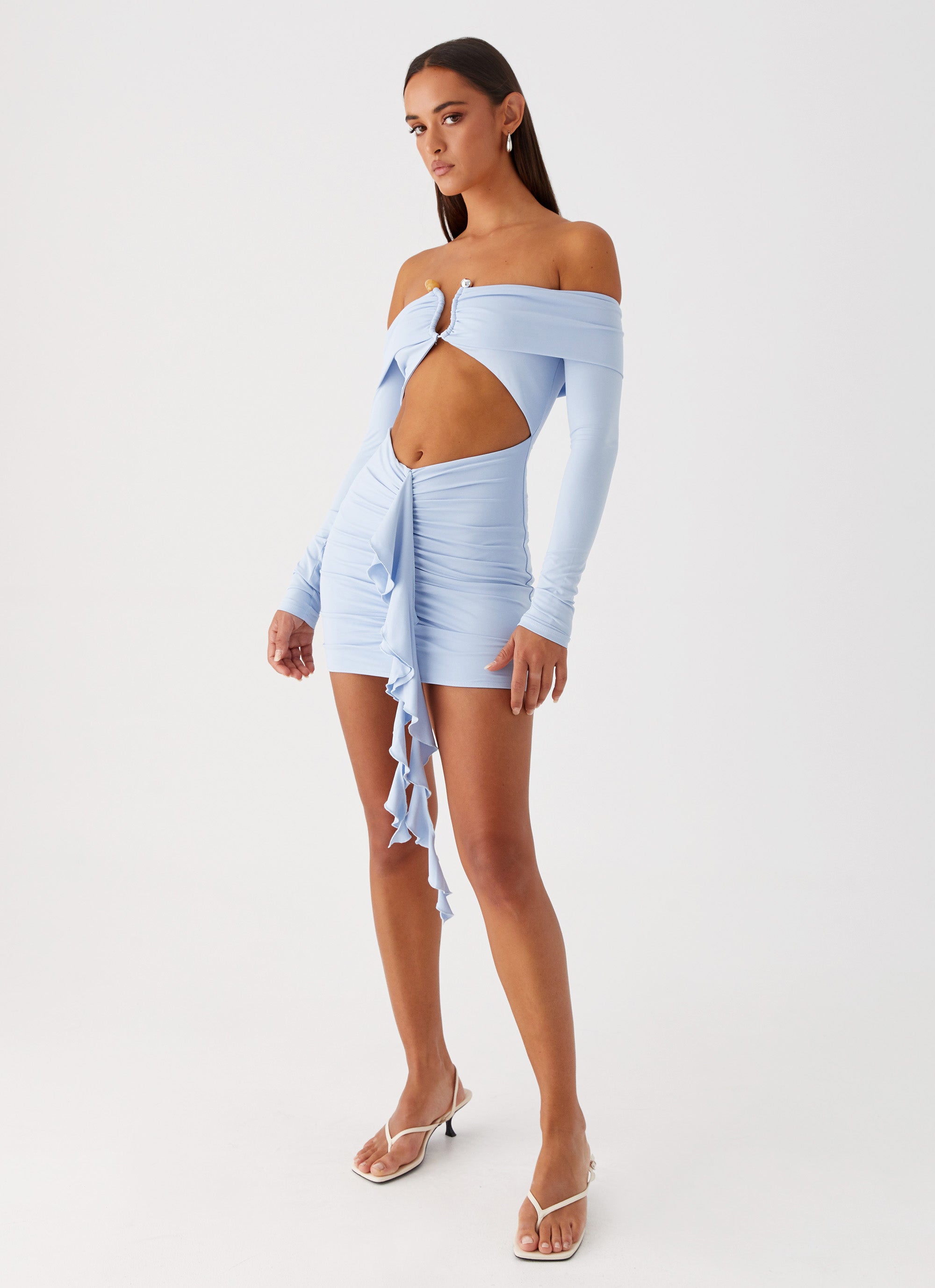 Aniston Mini Dress for Women - Stylish Blue Summer Casual Dress for Parties, Dates & Beach Outings