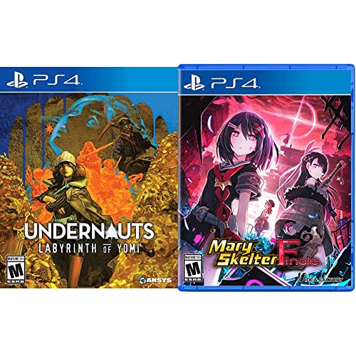 Undernauts: Labyrinth of Yomi & Mary Skelter Finale - PS4 Bundle | Dungeon Crawler RPG Games for PlayStation 4 | Perfect for Horror Game Fans & JRPG Enthusiasts