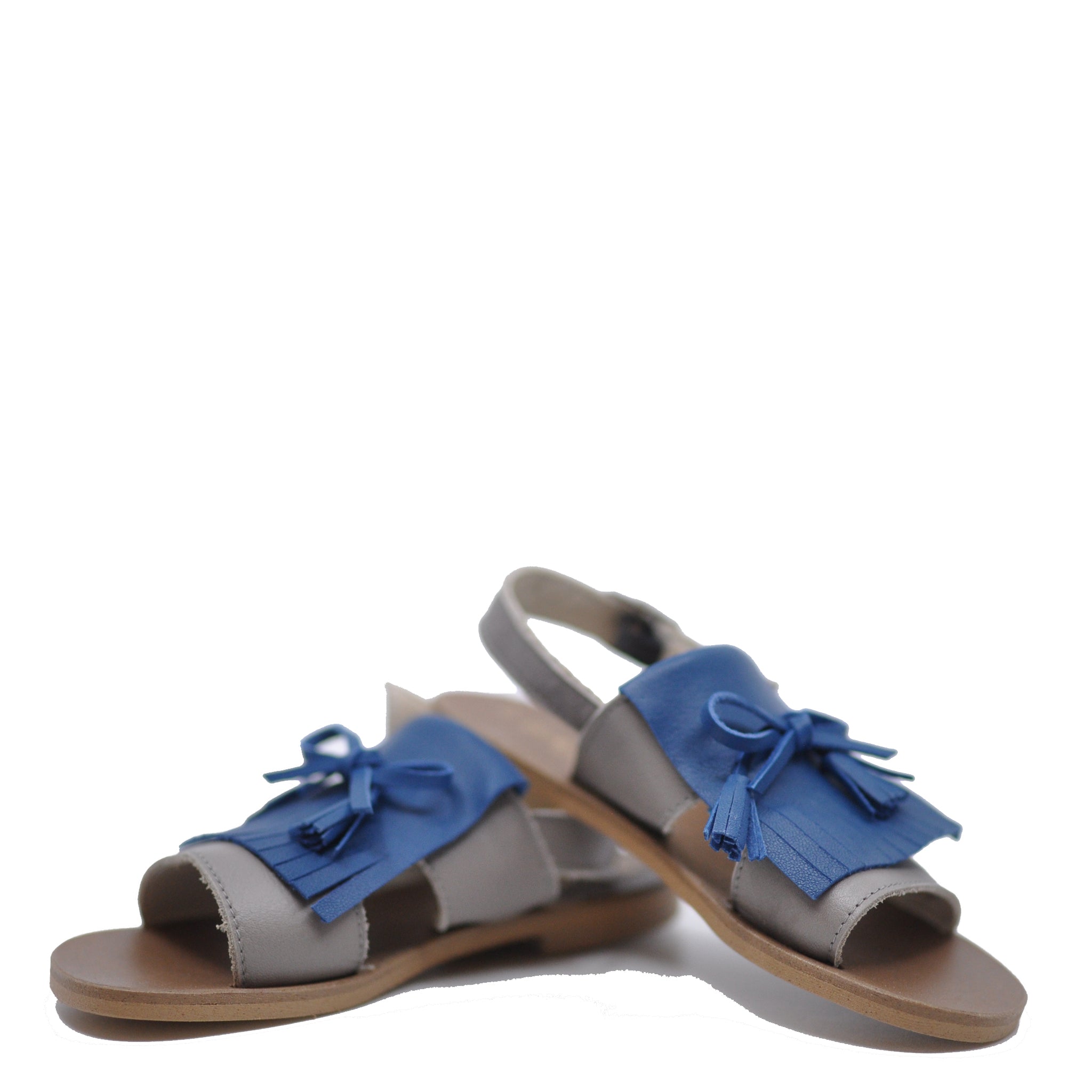 Sonatina Women's Sapphire Fringe Sandals - Comfortable Bohemian Style Summer Beach Sandals for Outdoor, Vacation & Casual Wear