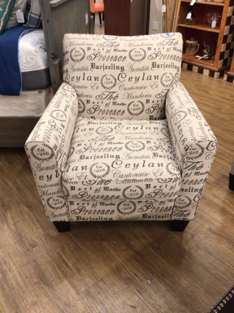 Ashley Furniture Script Fabric Arm Chair - Comfortable Upholstered Living Room Chair for Home, Office & Lounge - Perfect for Relaxing, Reading & Entertaining