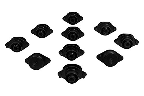 APDTY 110561 10-Piece Body Mount Kit for Jeep Wrangler JK 2-Door Models - Durable Replacement for Off-Road & Daily Driving