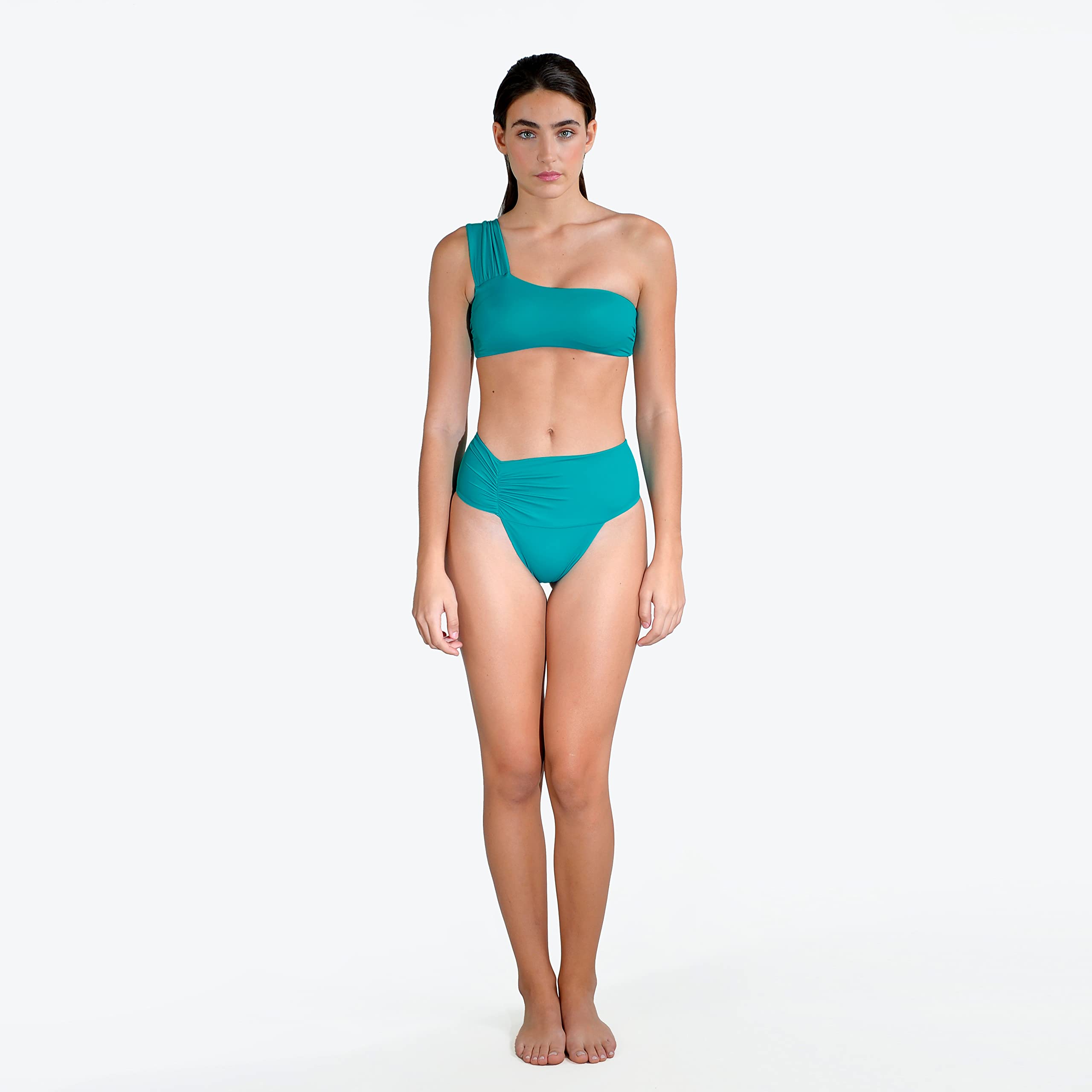 LE CHIAPPETTE Gorizia - One Shoulder Bikini Top for Women, Adjustable Straps, Unique Asymmetrical Design, Perfect for Beach, Pool, and Summer Vacations