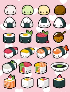 Food Sushi Pattern Party
