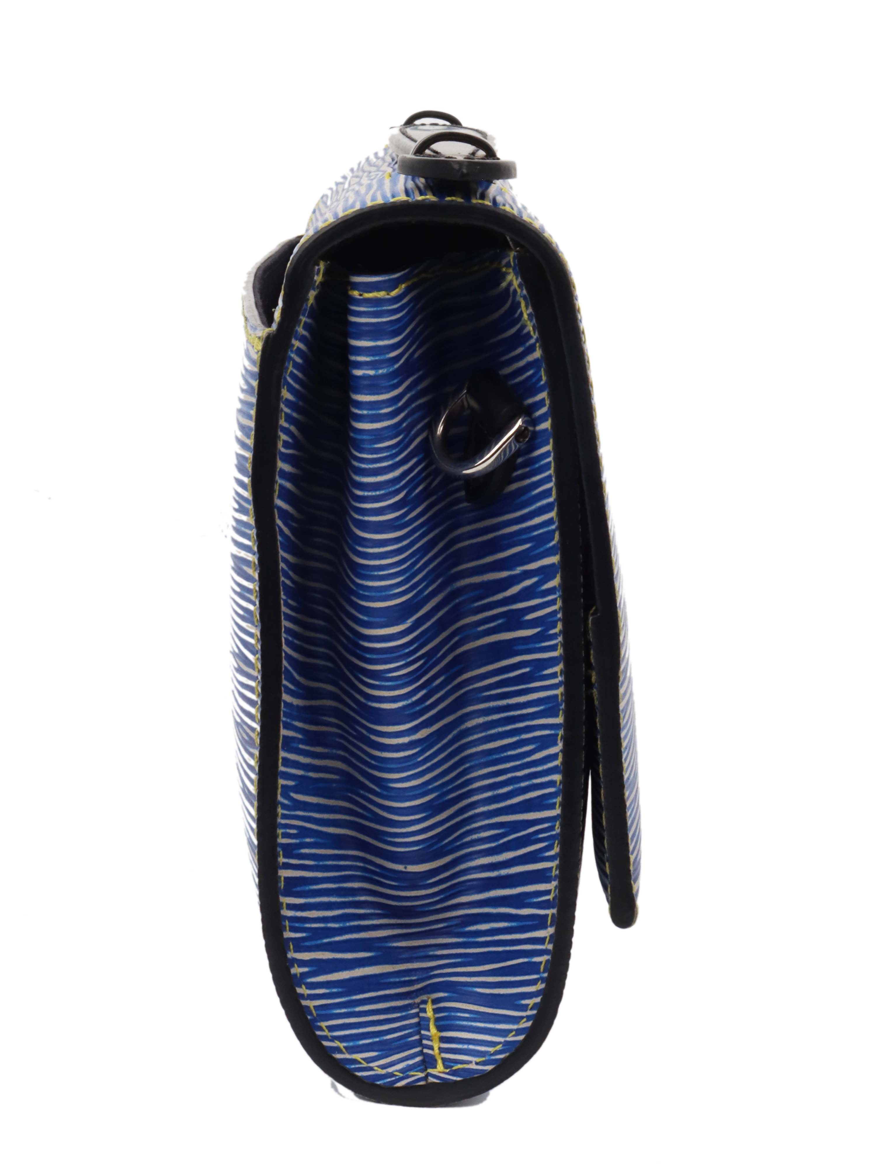Louis Vuitton Clery Epi Denim Crossbody Bag - Luxury Designer Handbag for Women, Fashionable Blue Denim Purse with Gold-Tone Hardware | Perfect for Work, Travel & Everyday Use