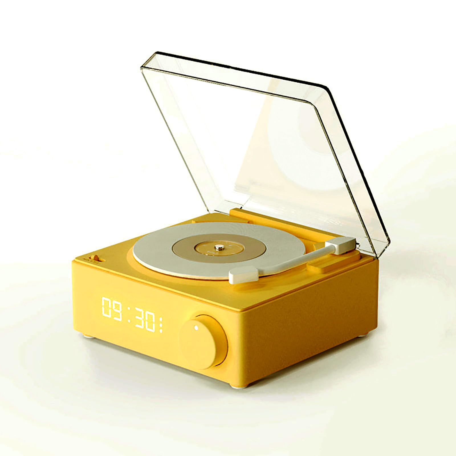 Retro Bluetooth Speaker with Vinyl Record Design - Wireless Turntable Alarm Clock & Music Player | 360° Stereo Sound, HD Audio | Bluetooth/TF Card/AUX Input | Perfect for Bedroom, Office & Vintage Decor
