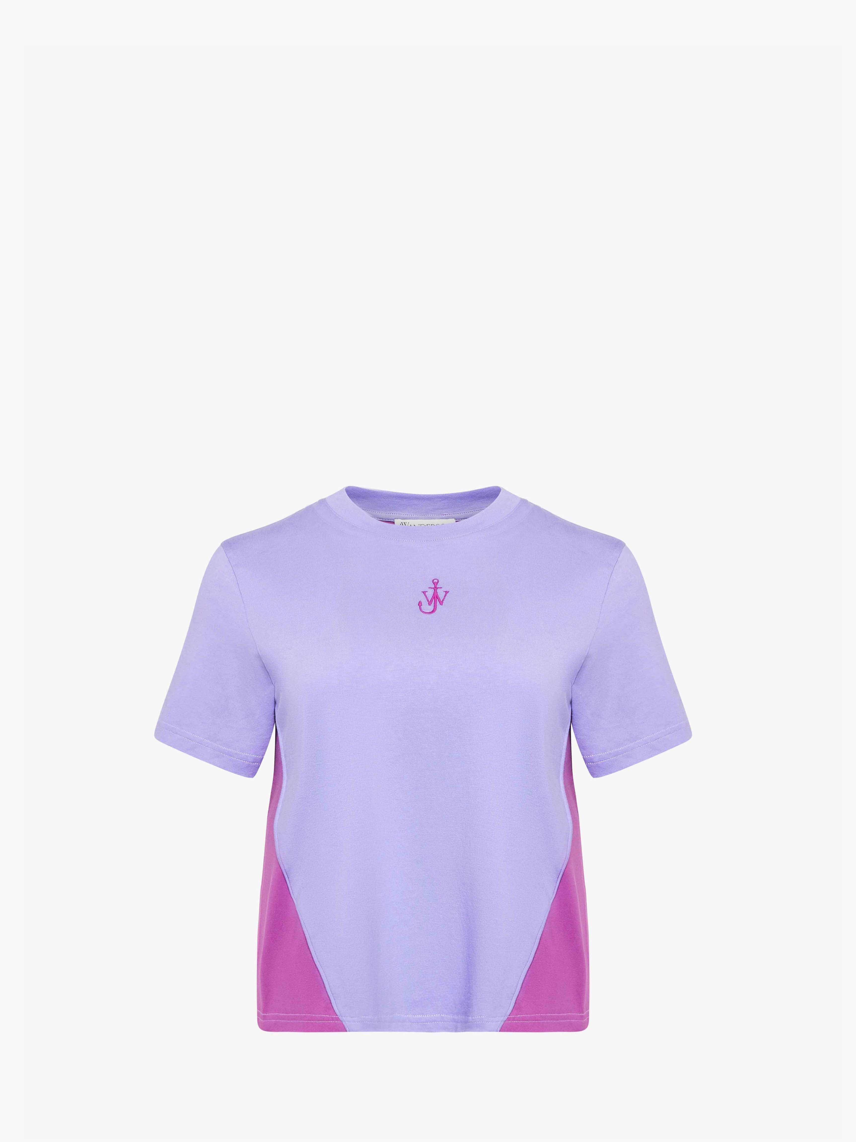 Stylish Cropped Panel T-Shirt with Anchor Embroidery - Trendy Casual Top for Women | Perfect for Summer Outfits, Beachwear & Street Style Fashion