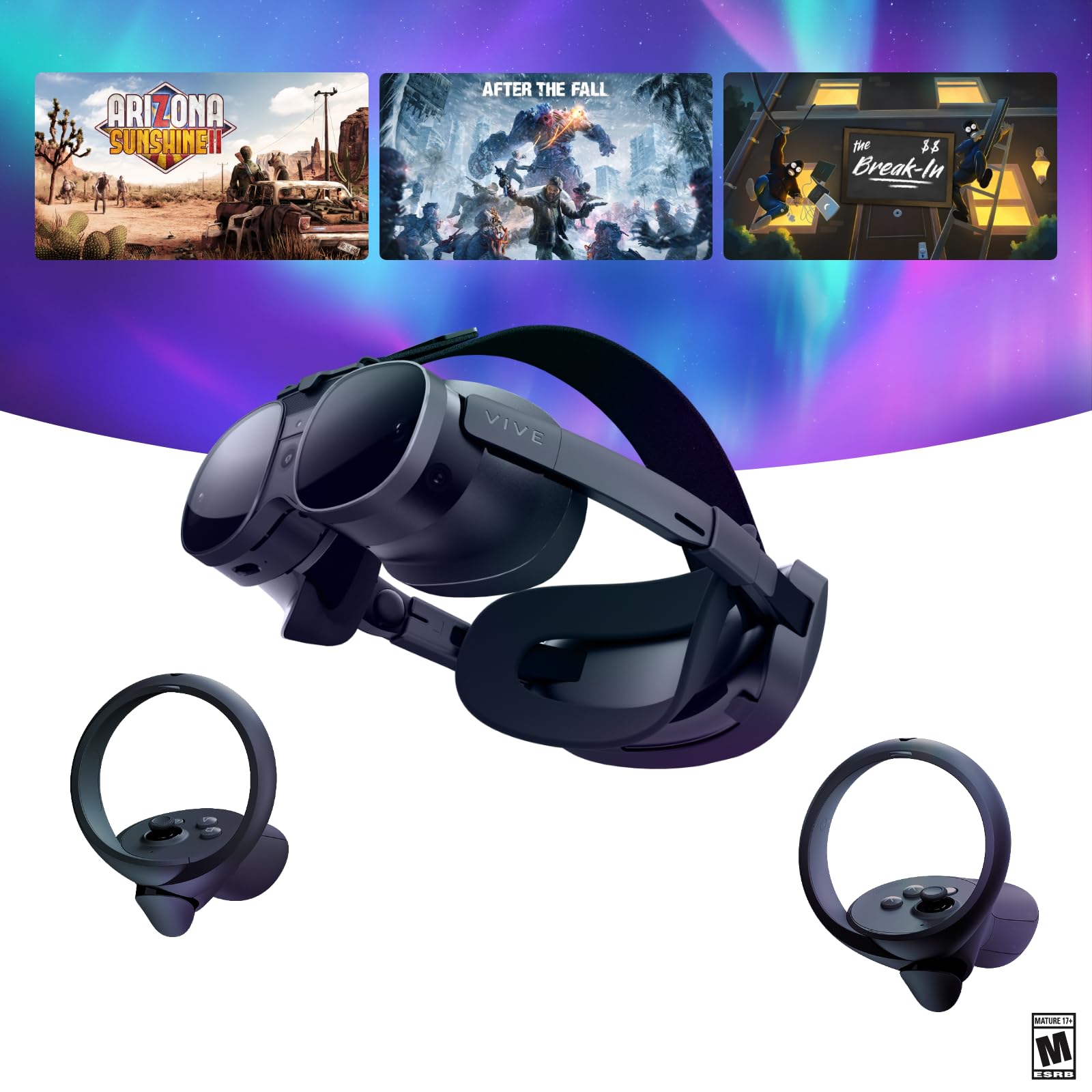 HTC Vive XR Elite VR Headset with Deluxe Pack - Wireless Mixed Reality & PC VR System with Motion Controllers & Starter Game Bundle for Immersive Gaming, Virtual Travel & Professional Training