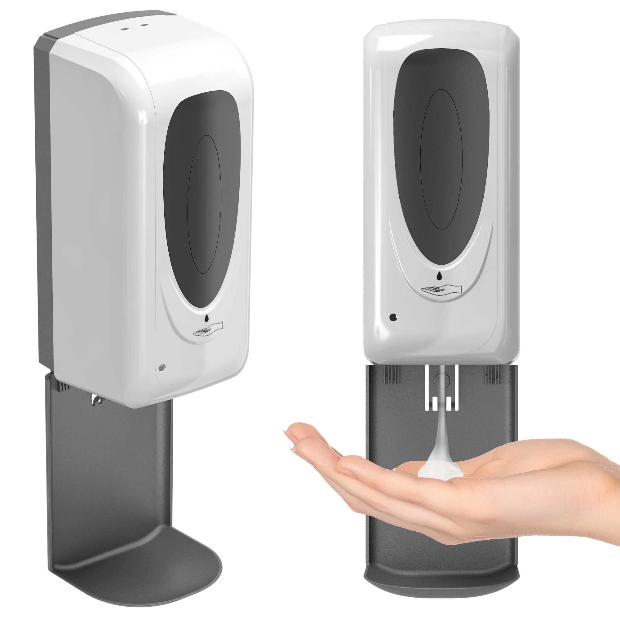 Automatic Sensor Sanitizer Dispenser - Hands-Free Wall Mounted Alcohol Gel Dispenser for Home, Office, and Public Spaces - Touchless Hygiene Solution for Bathrooms, Kitchens, and Entryways
