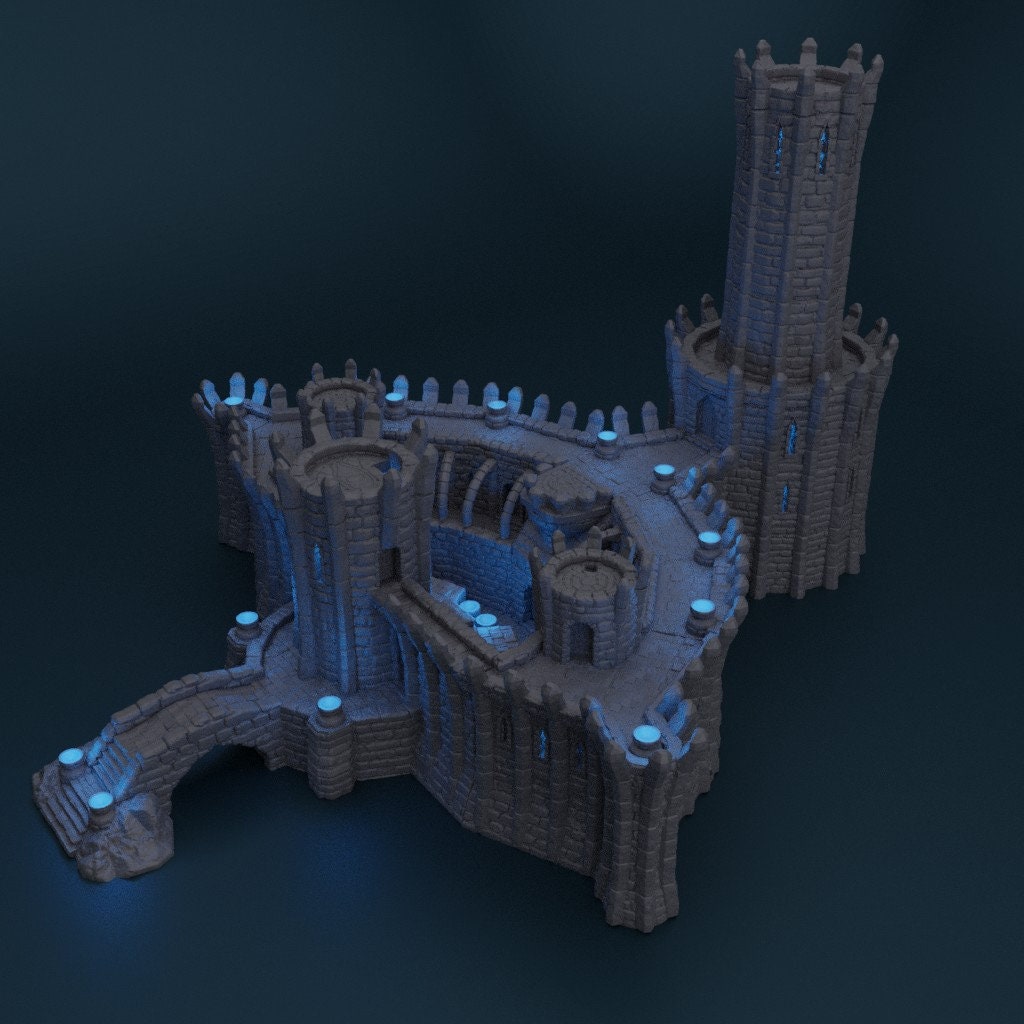 Wizard Academy Castle - Fantasy Magic School Terrain for Dungeons & Dragons RPG - Perfect for Tabletop Gaming & D&D Campaigns