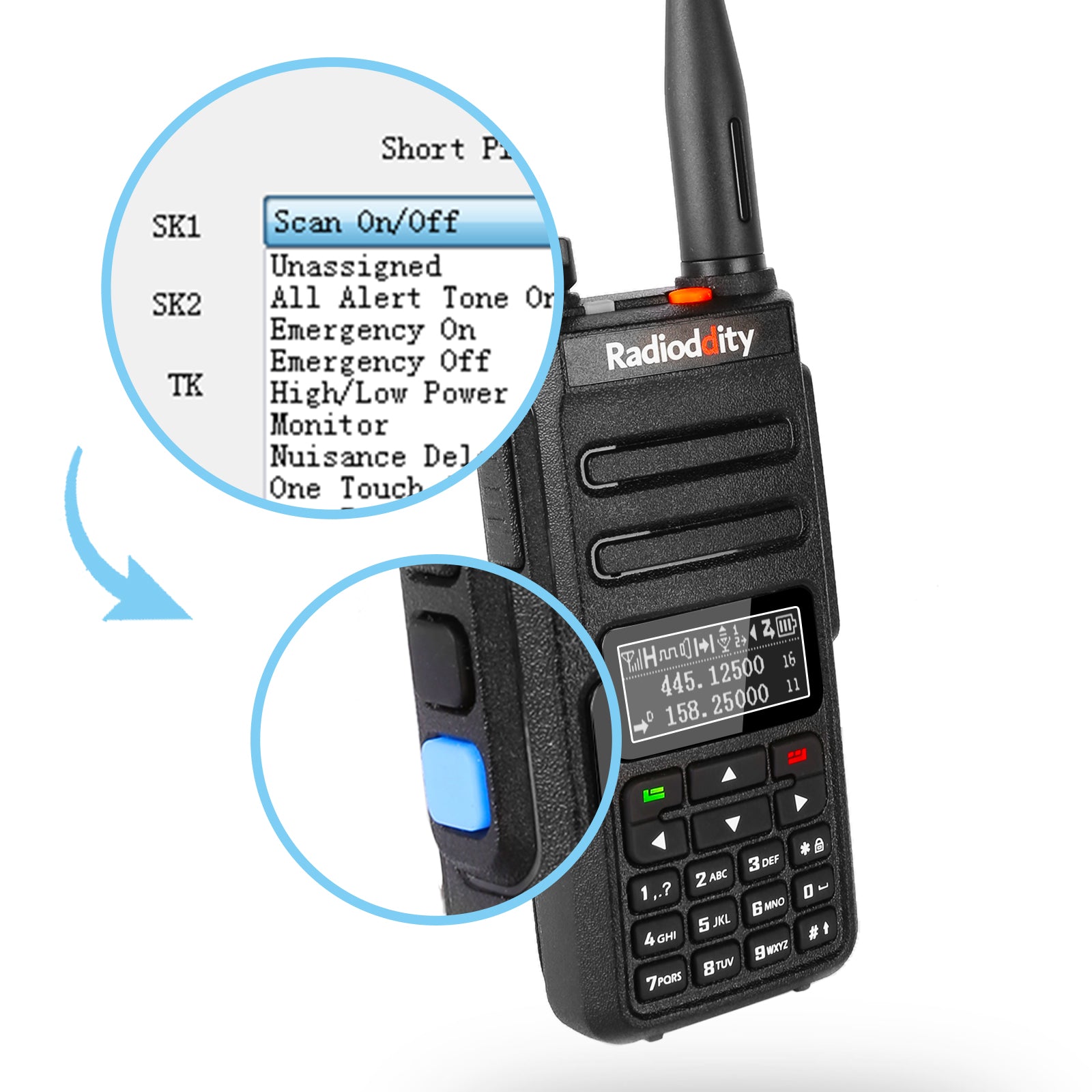 GD 77 Dual Band DMR Digital Radio with Inverted Display - Ideal for Amateur Radio, Emergency Communication & Outdoor Adventures