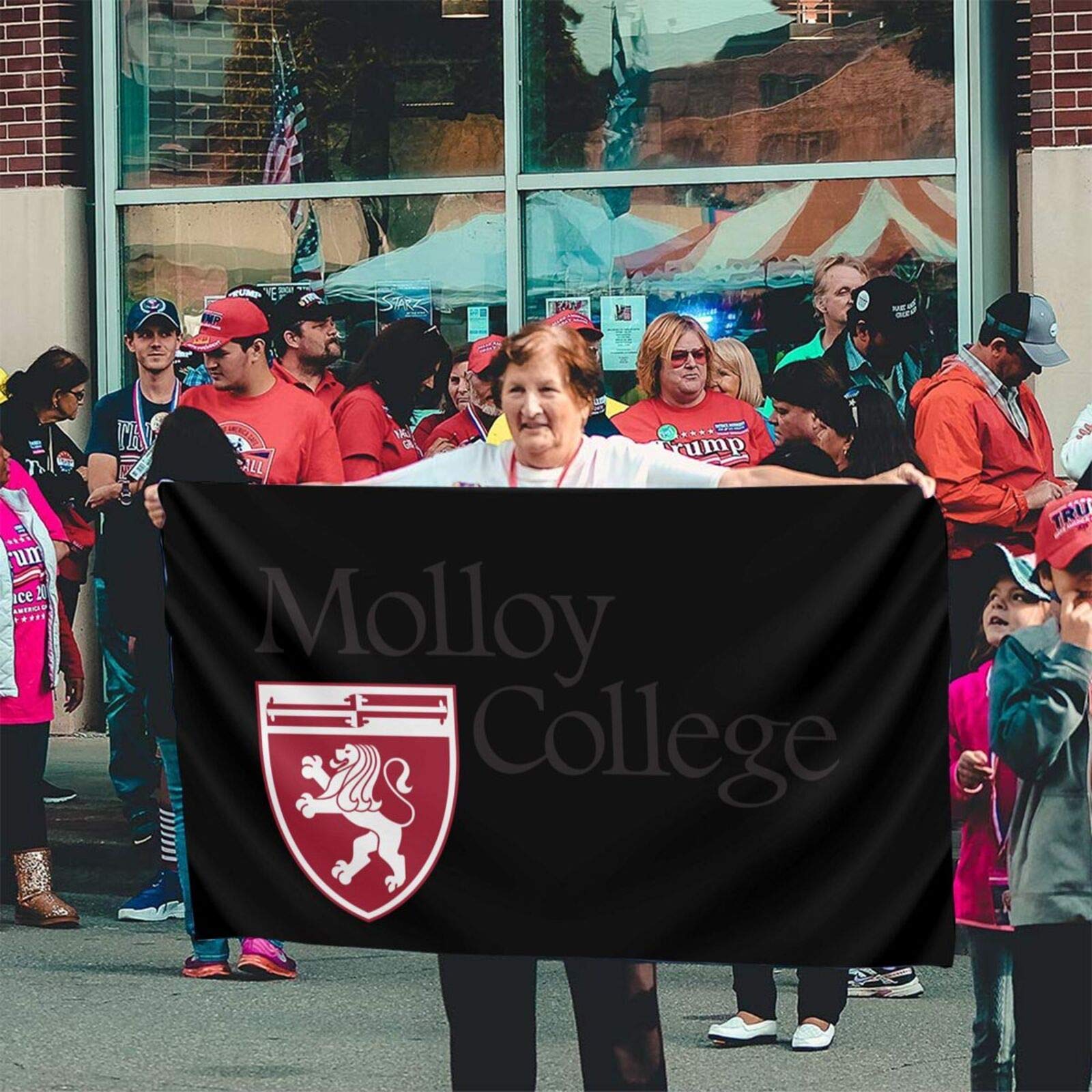 Molloy College Logo 3x5 Feet Outdoor Flag - UV Fade Resistant, Durable Polyester for Porch, Garden, Holiday & Christmas Decoration - Perfect for College Pride, Home Welcome & New Year Celebrations