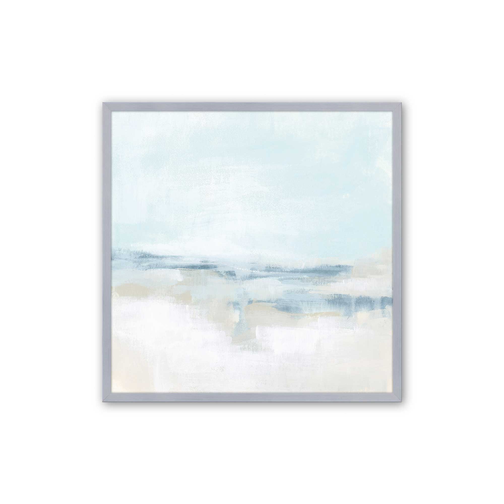 Cloudy Shoreline Hues II Print - Coastal Wall Art Decor for Beach House, Living Room & Office - Perfect for Nautical & Boho Home Decor