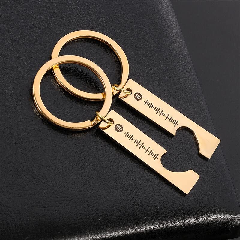 Personalized Spotify Code Keychain - Heart Shape Custom Music Song Gift for Boyfriend/Girlfriend - Valentine's Day Anniversary Birthday Present - Perfect for Couples, Music Lovers & Romantic Gifts