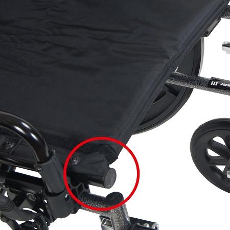 Lightweight Cruiser III Wheelchair with Flip-Back Removable Arms - Portable Mobility Aid for Seniors & Travel | Home Use, Outdoor Activities & Hospital Transport