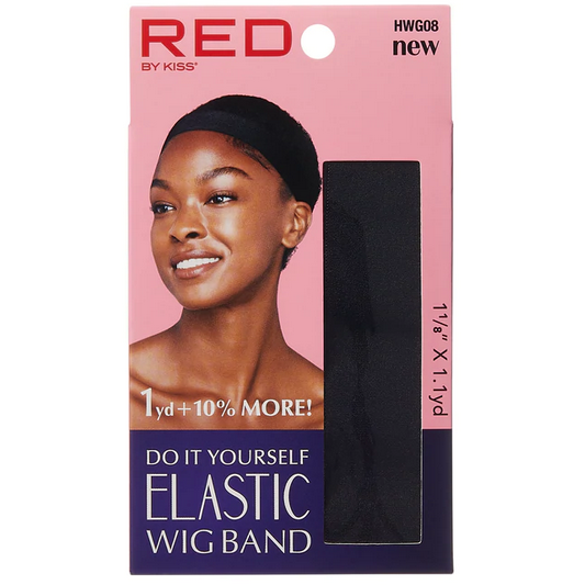 RED BY KISS Elastic Wig Band - Adjustable Hairpiece Grip for Secure Hold - Perfect for Cosplay, Costumes, and Everyday Wear