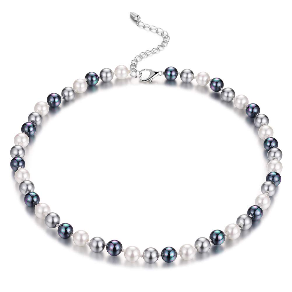 Elegant Beaded Pearl Choker Necklace for Women - Fashion Jewelry Birthday Gift | Perfect for Weddings, Parties & Special Occasions
