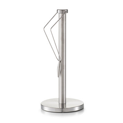 Stainless Steel Kitchen Paper Towel Holder - Wall Mount or Countertop, Perfect for Kitchen, Bathroom, and Office Organization