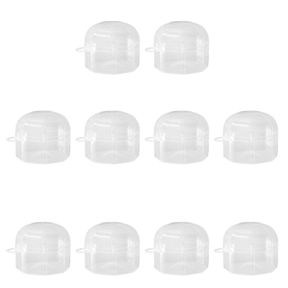10PCS Baby Pacifier Storage Box - Plastic Pacifier Holder Case with Clip for Travel, Nipple Shield & Binky Organizer | Portable Pacifier Accessories for Diaper Bags, Strollers & On-the-Go Parents