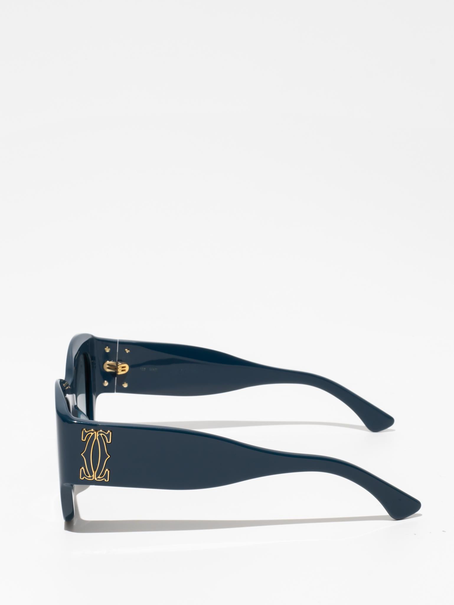 Cartier CT0304S 004 C de Cartier Luxury Sunglasses for Women - UV Protection & Polarized Lenses - Perfect for Beach, Driving & Outdoor Fashion