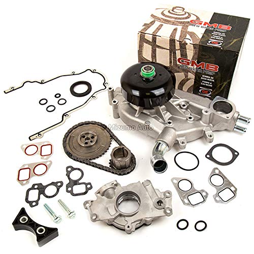 Mizumo Auto MA-4216902565 Timing Chain Kit with Cover Gasket, Water Pump & Oil Pump - Compatible with 2003-2006 Cadillac & GMC 4.8L 5.3L 6.0L V8 Engines - Perfect for Engine Repair & Maintenance