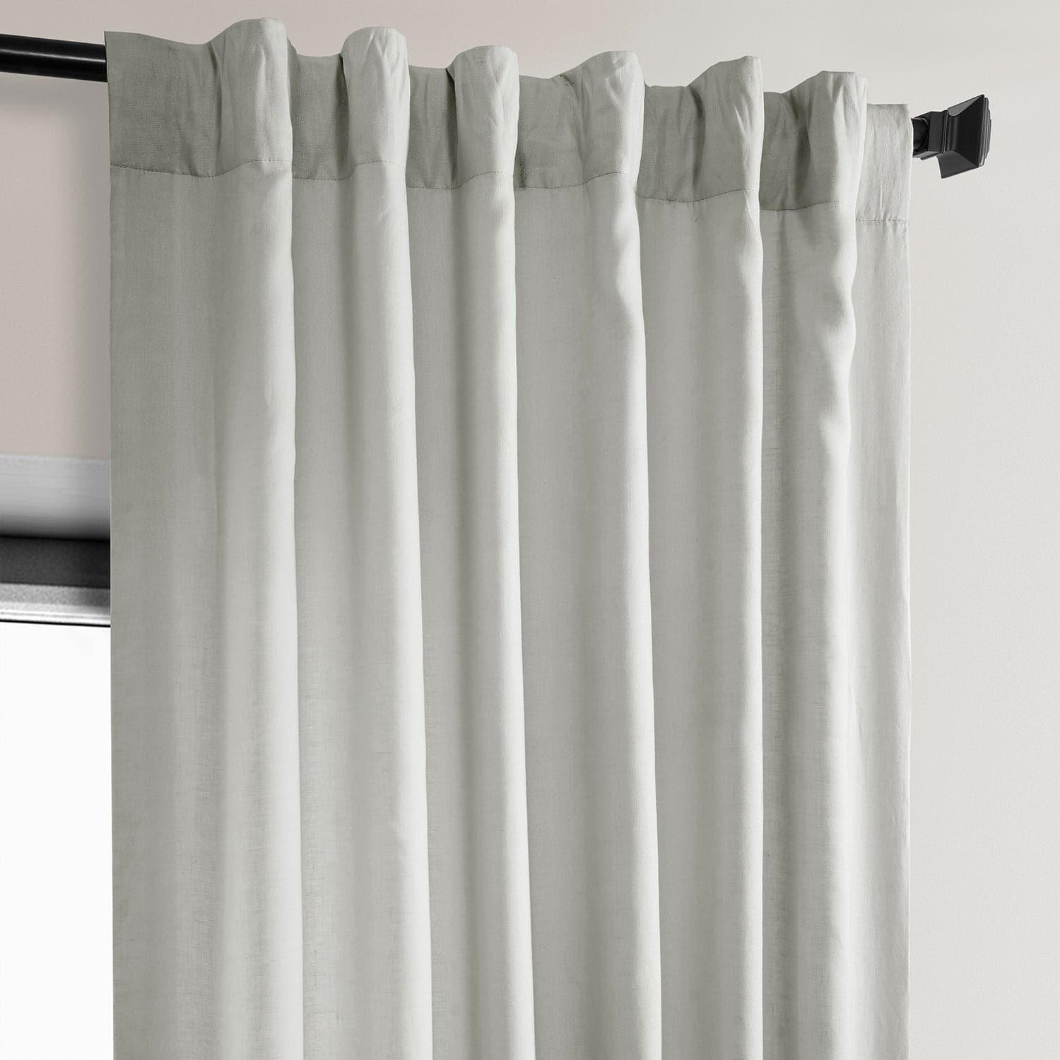 Light Greige Euro Linen Blackout Curtains for Bedroom - Thermal Insulated Window Drapes for Living Room & Nursery | Noise Reducing & Light Blocking