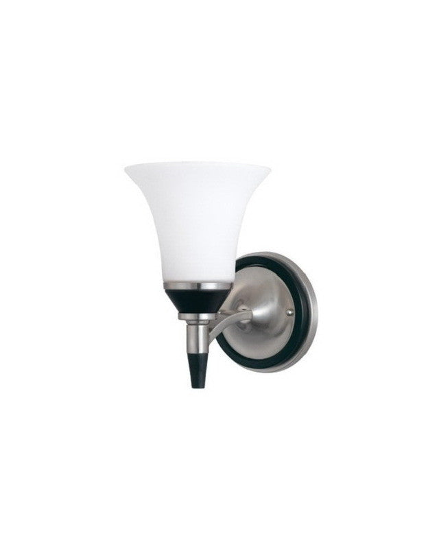 Nuvo Lighting 60 2464 Keen Collection Energy Star Certified GU24 Fluorescent Wall Sconce - Brushed Nickel Finish for Hallway, Bedroom & Bathroom Lighting