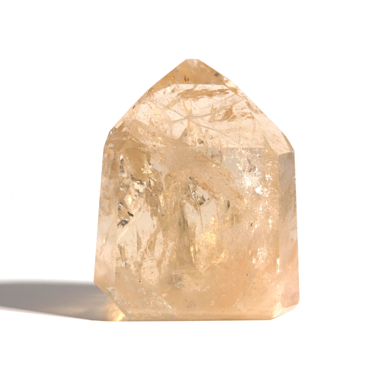 Natural Citrine Crystal Tower - Healing Stone for Home Decor, Meditation & Energy Cleansing | Perfect for Office Desk, Yoga Space & Spiritual Gifts