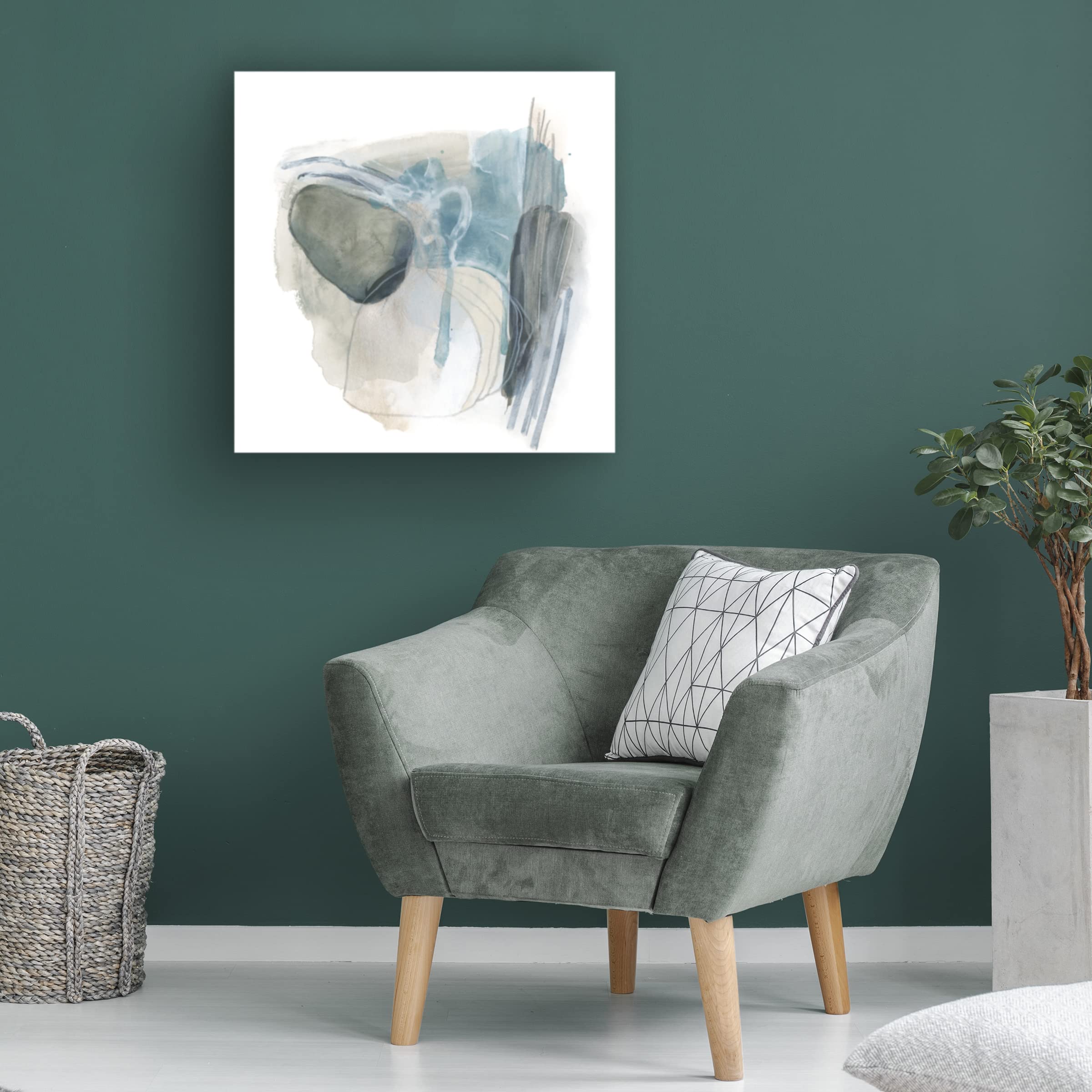 Trademark Fine Art 'Stone Ellipses IV' Canvas Wall Art by June Erica Vess - Modern Abstract Painting for Living Room, Bedroom & Office Decor