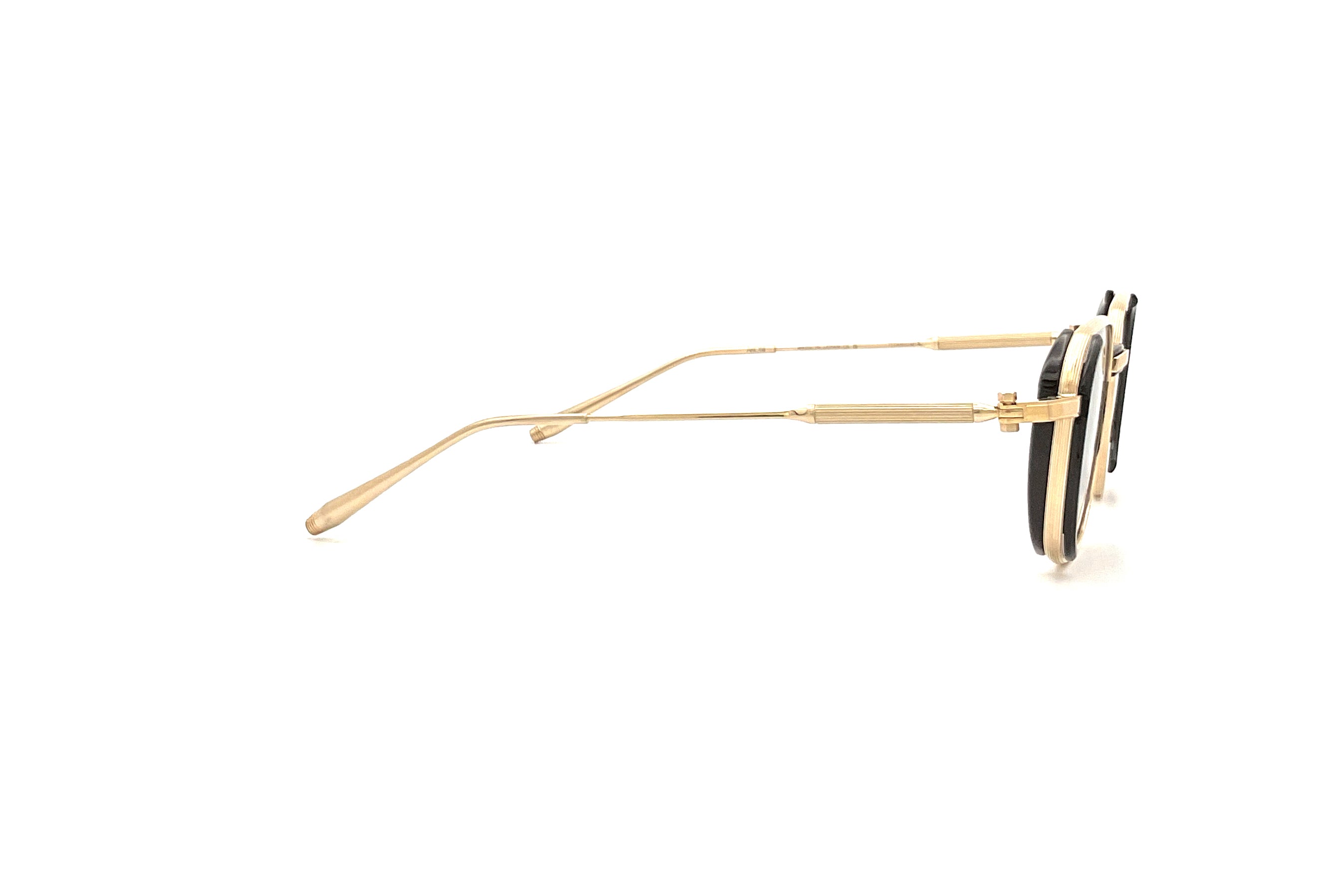 Akoni Eclipse Sunglasses - Black & Brushed 12k Gold Polarized Lenses for Men & Women - UV Protection for Outdoor Activities, Driving, and Travel