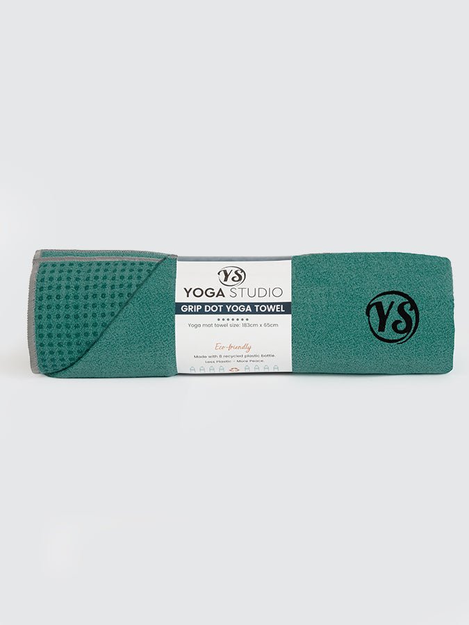 Non-Slip Premium Grip Dot Yoga Mat Towel for Hot Yoga & Pilates - Sweat Absorbent, Eco-Friendly Workout Accessory for Home & Studio Practice