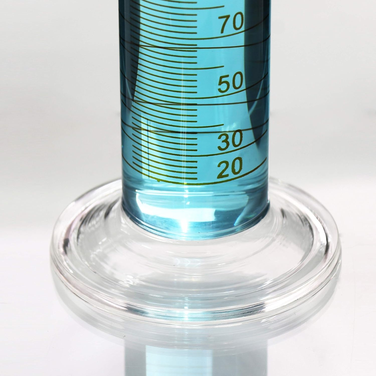 Bello Scientific 250ml Glass Measuring Cylinder with Round Base & Cleaning Brush - Ideal for School, College, Chemistry Lab & Laboratory Experiments | Precise Liquid Measurement for Science Projects & Research