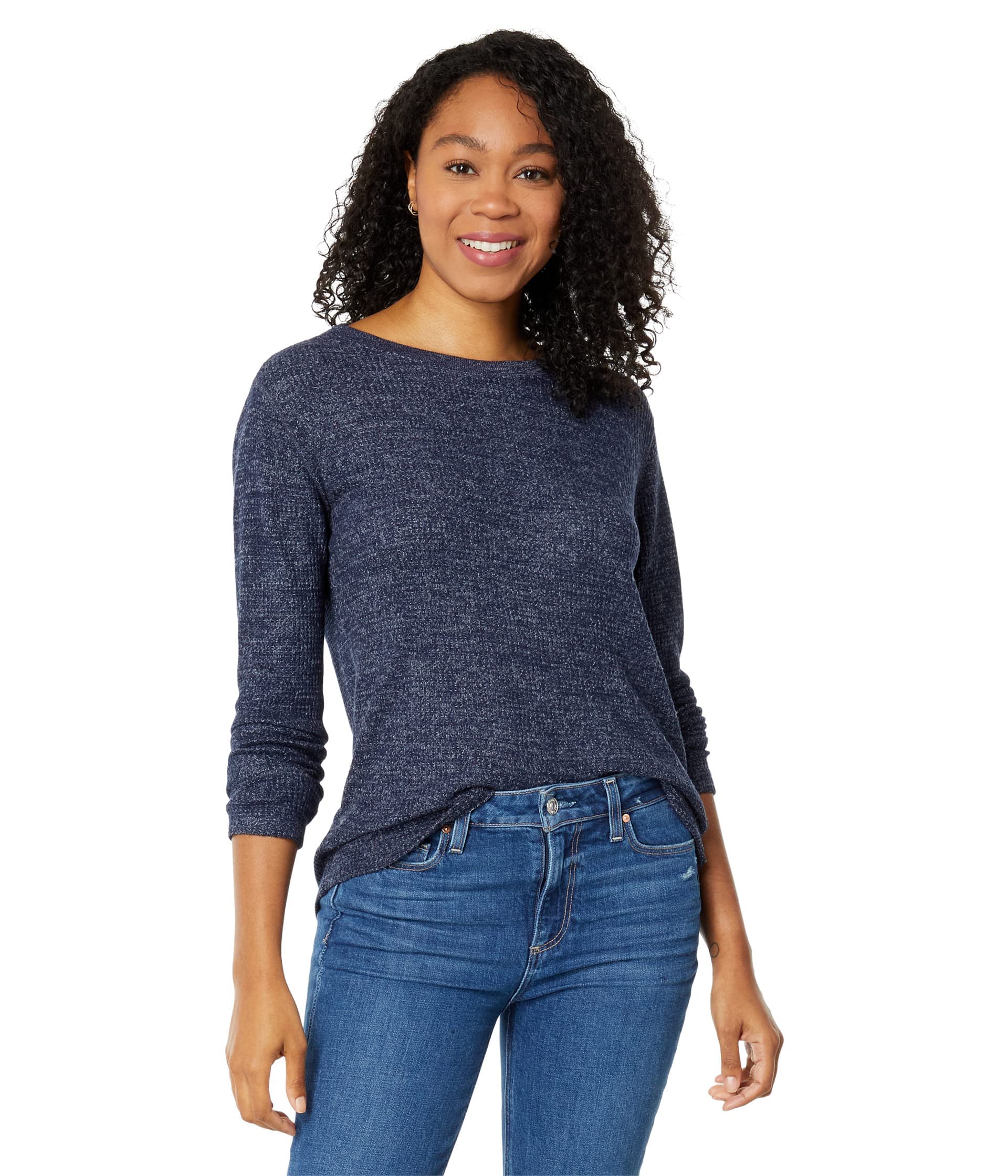 True Grit Waffle Long Sleeve Crewneck Shirt for Men - Dylan by Alex - Soft Thermal Knit Top for Winter & Fall - Casual Wear, Outdoor Activities & Layering