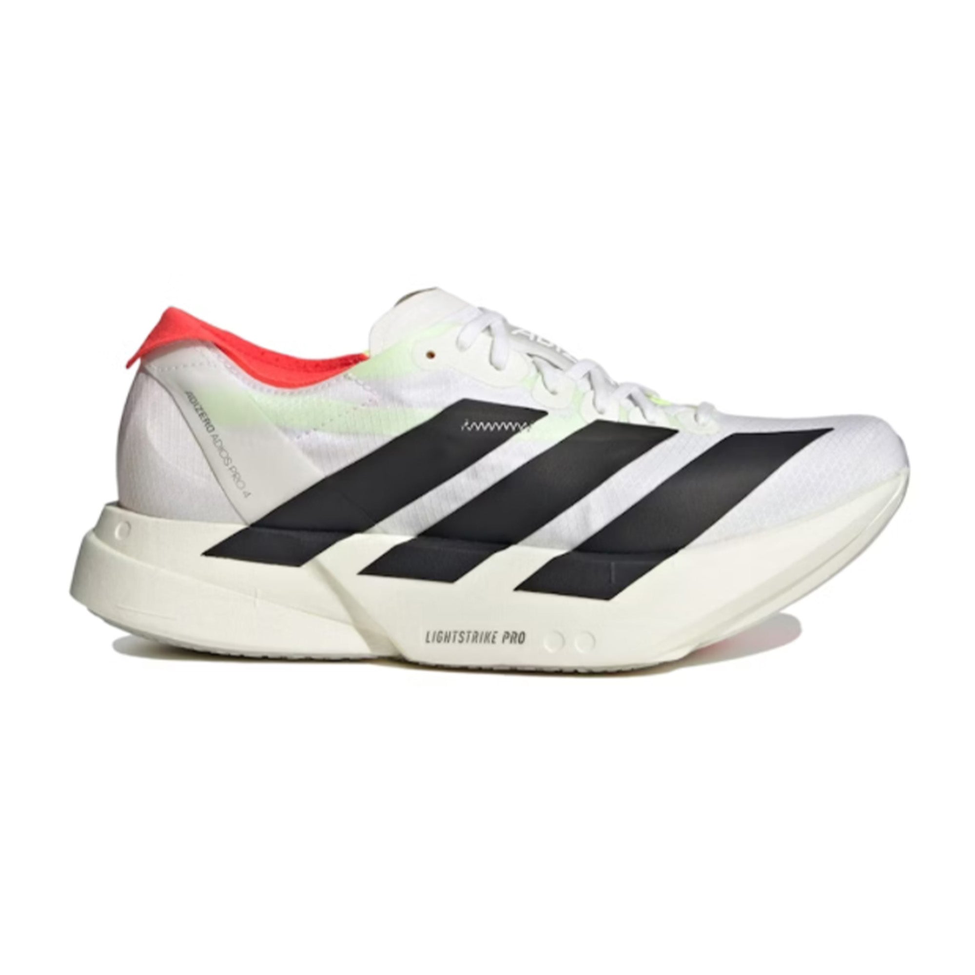 Adidas Adizero Adios Pro 4 Women's Running Shoes - White Black Red (2024) | Lightweight Racing Sneakers for Marathon & Long Distance Training