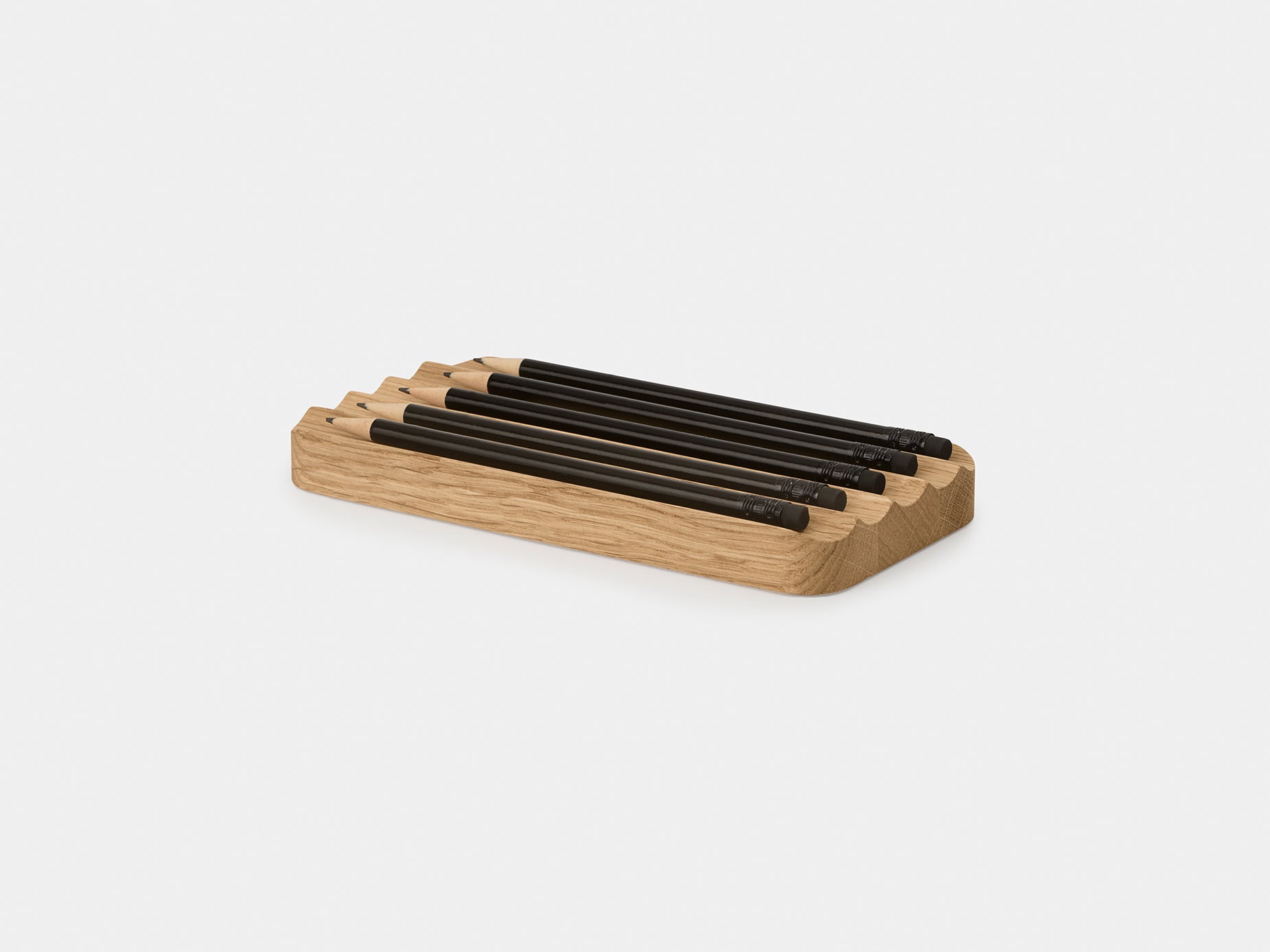 Premium Wooden Pen Tray Organizer by OakyBlocks - Stylish Desk Accessory for Pens, Pencils & Office Supplies | Perfect for Home Office, Study Desk & Gift Giving