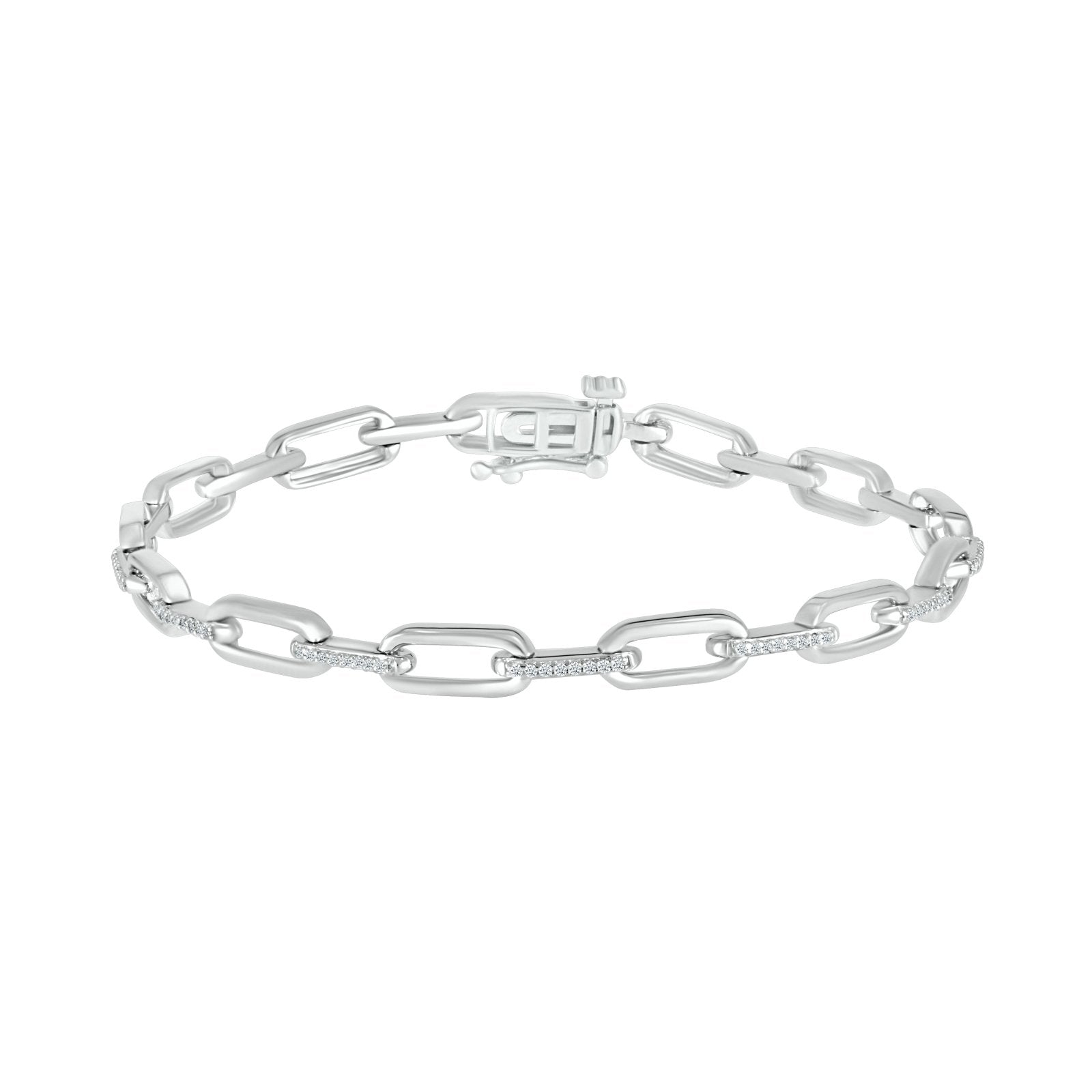 925 Sterling Silver Paperclip Link Bracelet - Minimalist Dainty Jewelry for Women, Gift for Her, Everyday Wear & Special Occasions