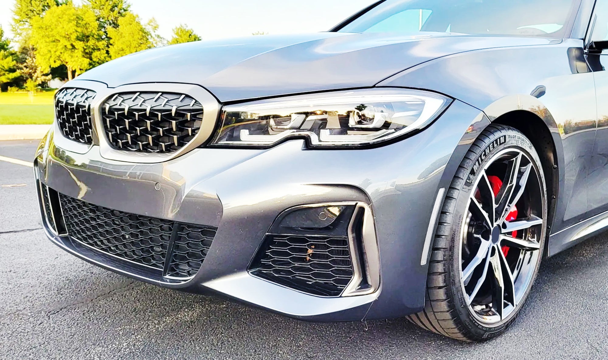 Euro Clear Front Bumper Side Marker Reflex Light for BMW 2019-2022 G20 3 Series Pre-LCI - Enhances Visibility & Style for Night Driving and Car Customization