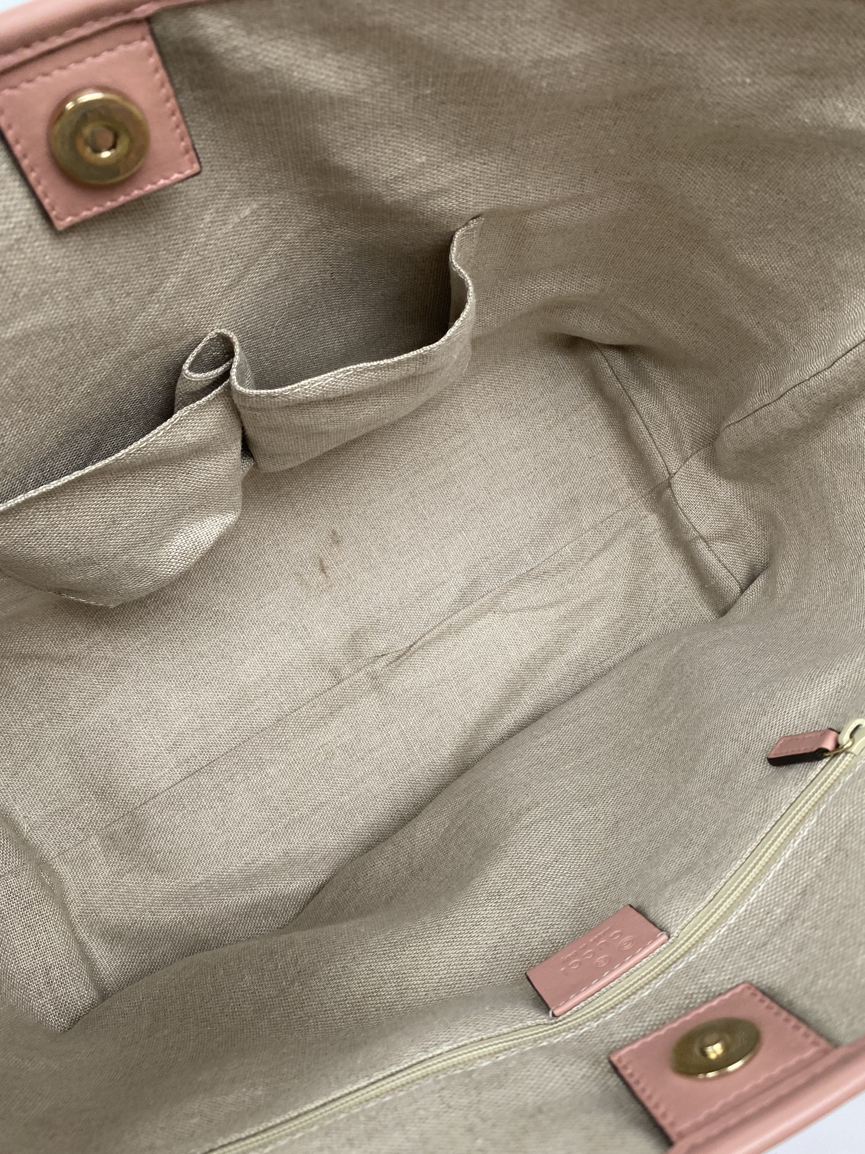 Gucci GG Guccissima Pink Leather Tote Bag for Women - Luxury Designer Handbag for Work, Travel & Everyday Use