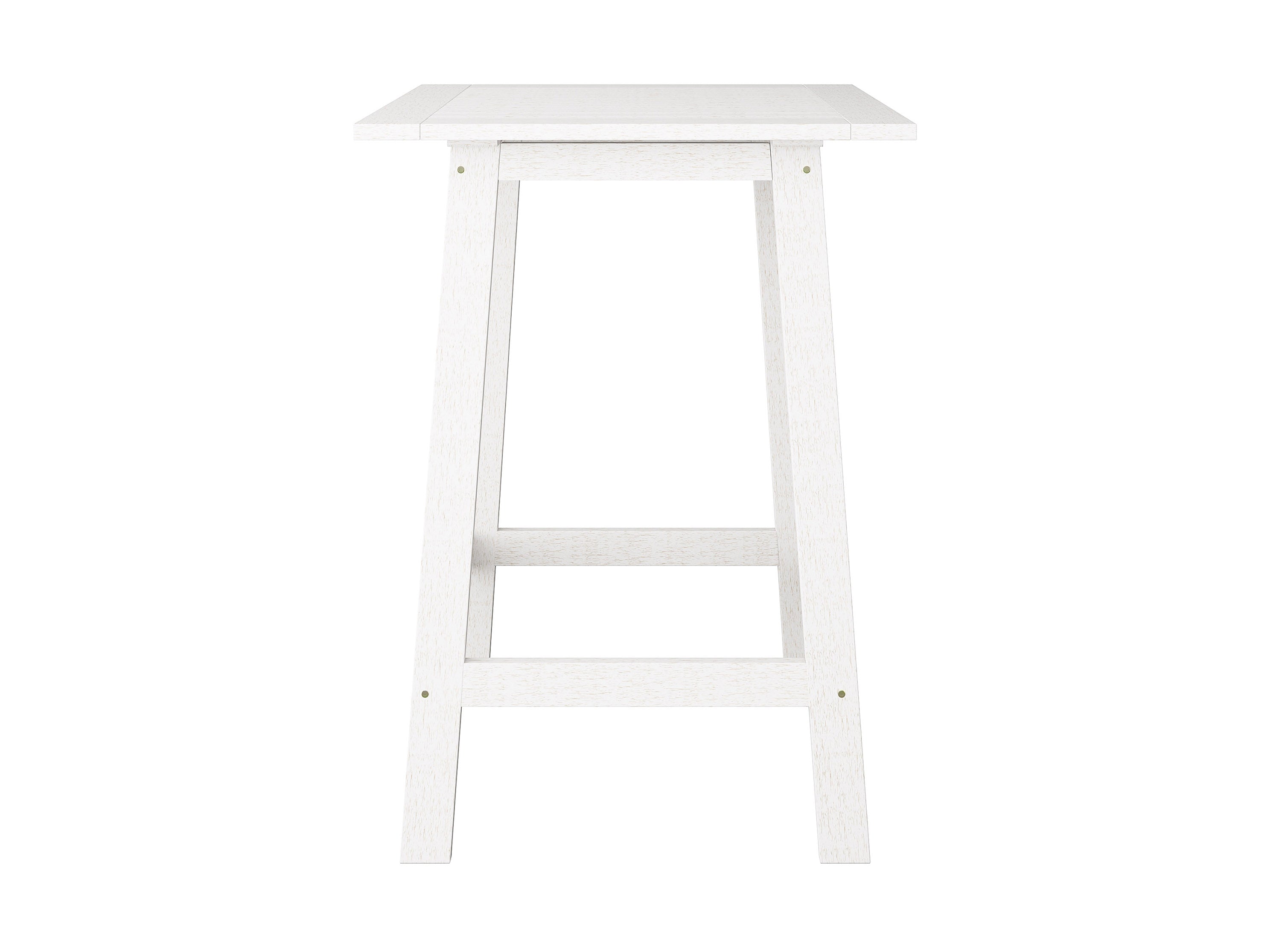 Premium Washed White Outdoor Pub Table - Weather-Resistant Patio Dining Furniture for Garden, Deck, and Backyard Entertaining