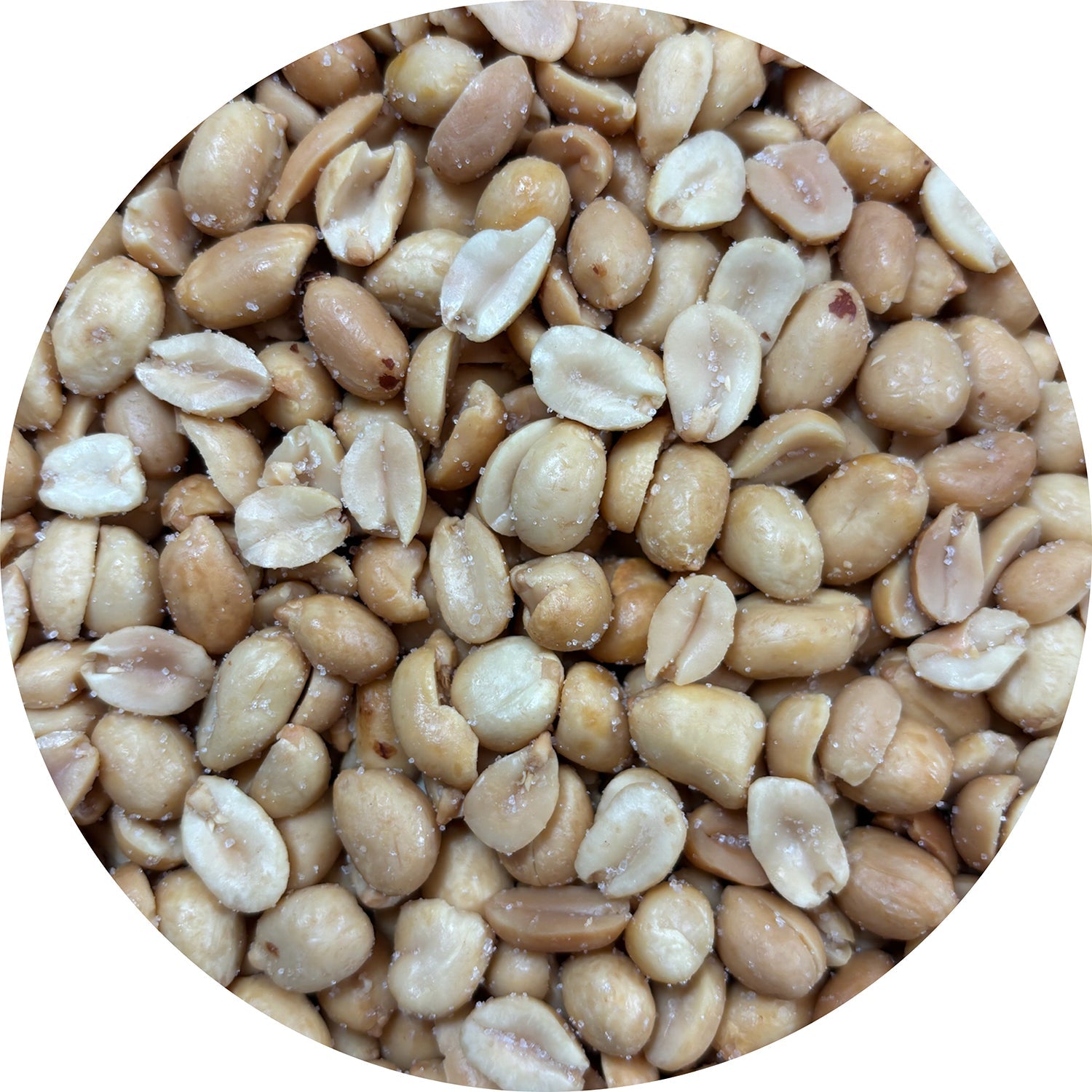 Jack's Blanched Roasted Salted Peanuts - 25lb Bulk Case | Perfect for Snacking, Baking, and Party Platters