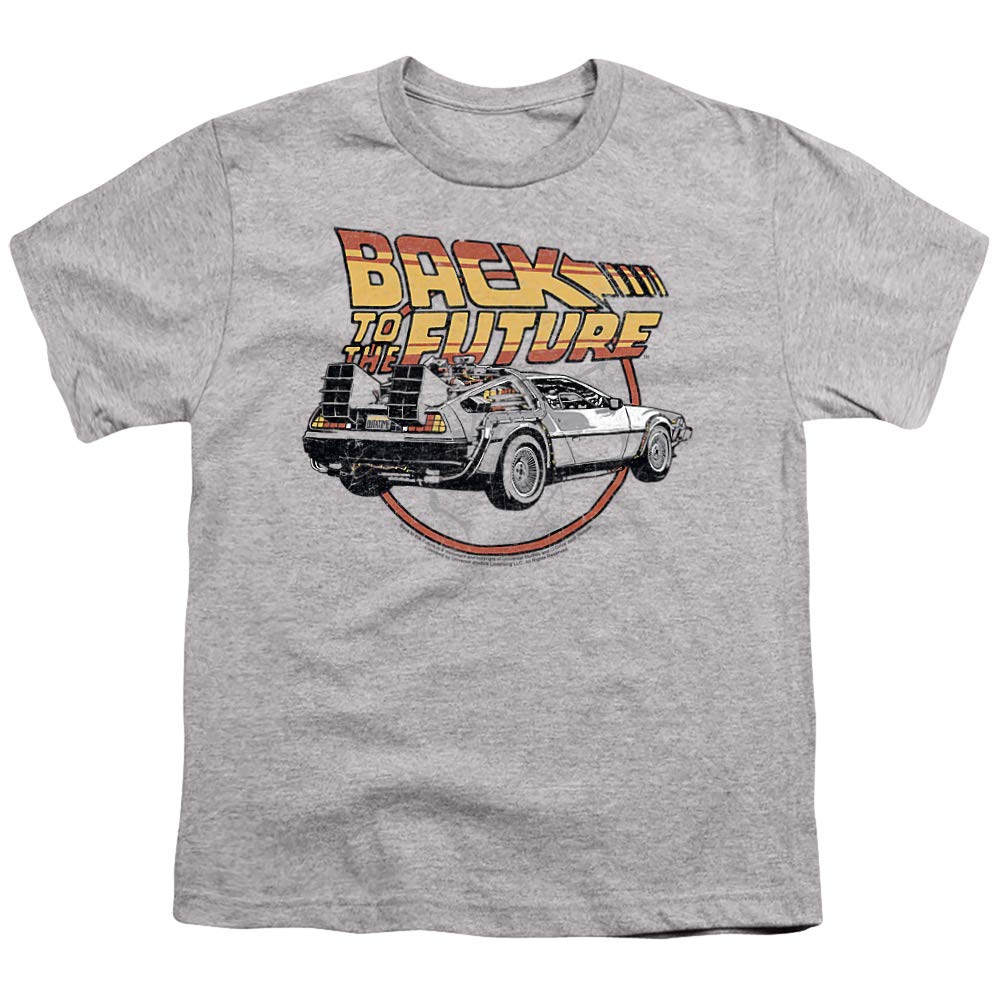 Back to The Future Time Machine Unisex Youth T-Shirt | Movie Fan Gift | Casual Wear for Kids & Teens | Perfect for Cosplay, Halloween & Movie Nights